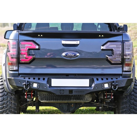 Ford Ranger 2015+ Sonrası Arka Demir Tampon - Rear Bumper Black AQM-S20