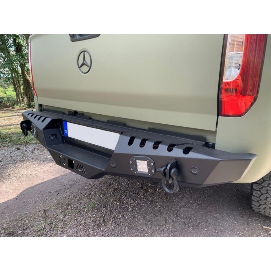 Mercedes X-Class 2017+ Sonrası Arka Demir Tampon - Rear Bumper Black AQM-S20