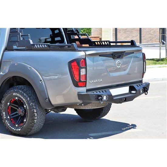 Nissan Navara 2006+ Sonrası Arka Demir Tampon - Rear Bumper Black AQM-S20