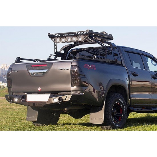 Toyota Hilux Revo 2012+ Sonrası Arka Demir Tampon - Rear Bumper Black AQM-S20