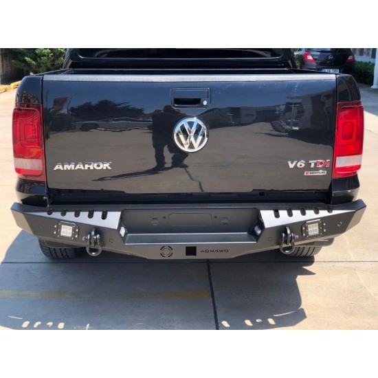 VW Amarok 2017+ Sonrası Arka Demir Tampon - Rear Bumper Black AQM-S20