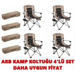 ARB Kamp Sandalyesi 4'lü Paket Set - Bej