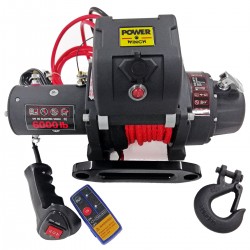 Power Winch 6000 lb Sentetik Halatlı Off-Road 4x4 Elektrikli Vinç 12V