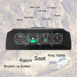 EĞİM ÖLÇER KLİNOMETRE DİJİTAL 12V