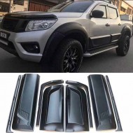 Nissan Navara Yan Kapı Koruma Kaplaması + Marşpiyel 2015-2019