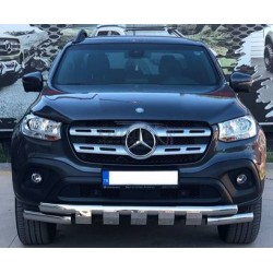 Mercedes X-Class 2017+ Sonrası Krom Shark Ön Koruma AQM-PST23